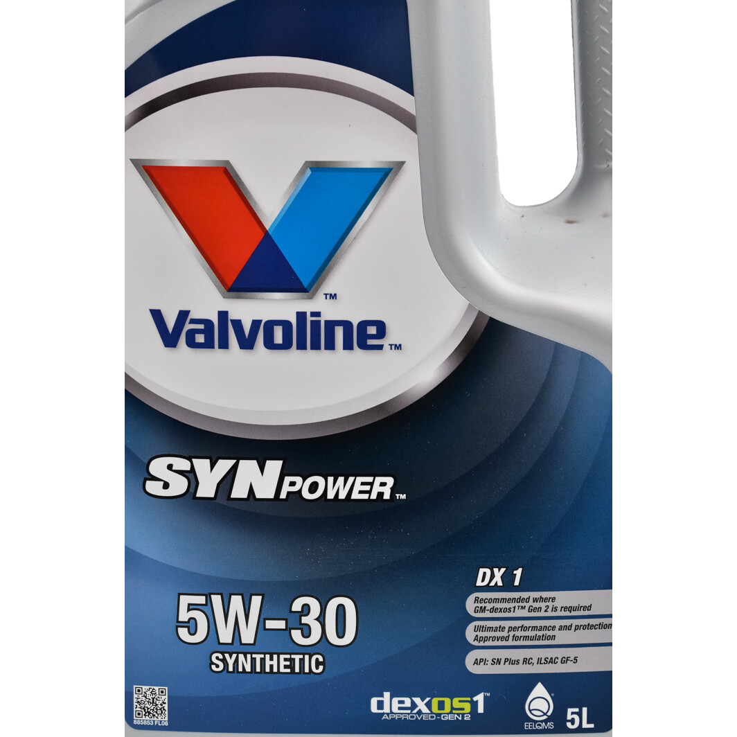 Моторна олива Valvoline SynPower DX1 5W-30 5 л на Dacia Solenza