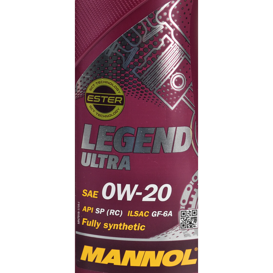 Моторна олива Mannol Legend Ultra 0W-20 1 л на Chevrolet Kalos