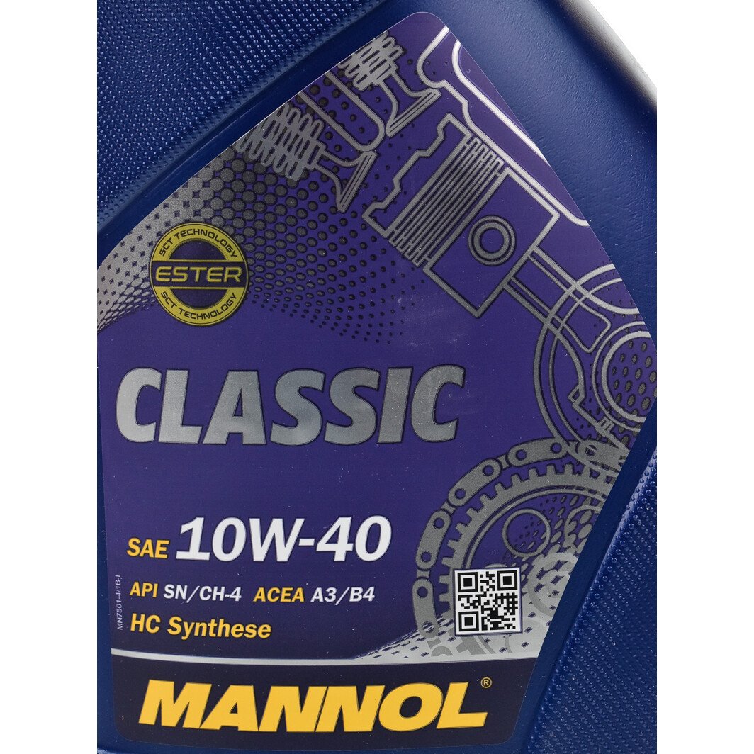 Моторное масло Mannol Classic 10W-40 4 л на Chevrolet Matiz