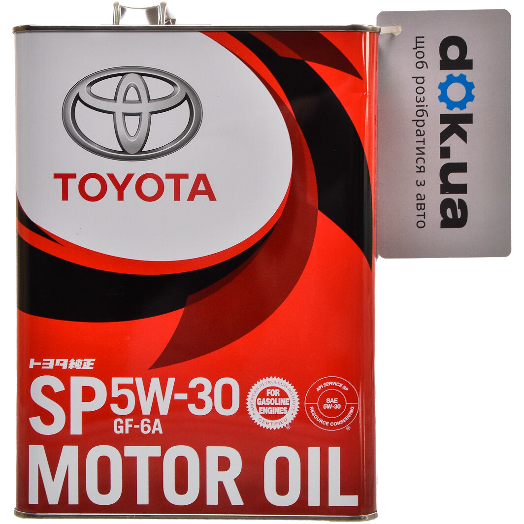 Моторное масло Toyota SP/GF-6A 5W-30 4 л на Toyota RAV4