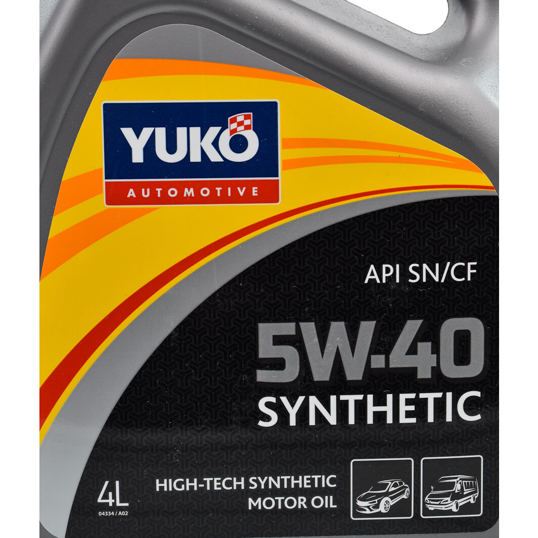 Моторна олива Yuko Synthetic 5W-40 4 л на Daihatsu Copen