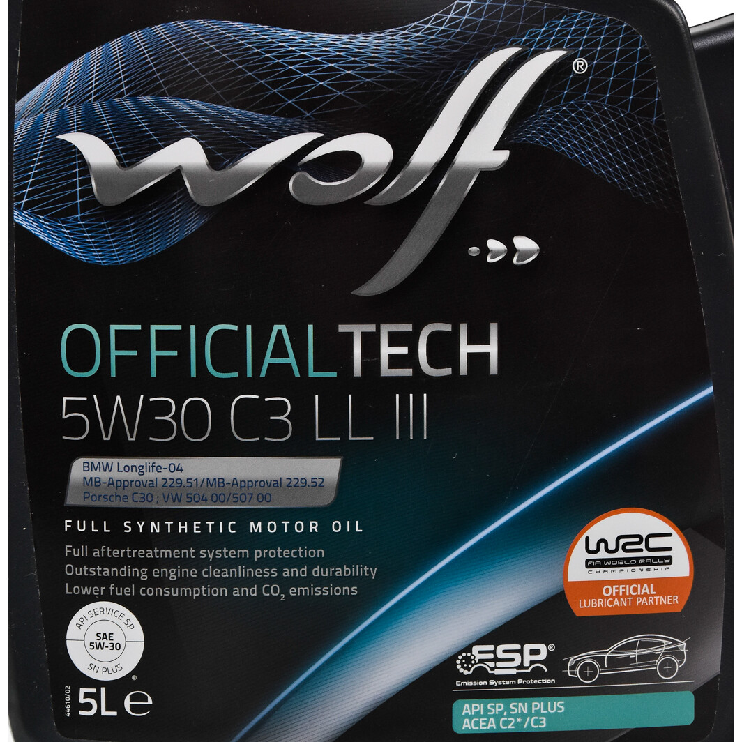 Моторное масло Wolf Officialtech C3 LL III 5W-30 5 л на Fiat Scudo