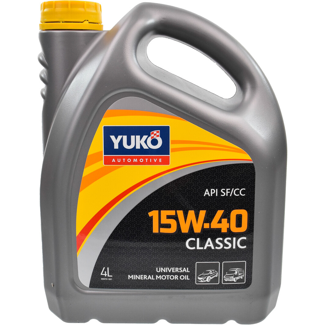 Моторное масло Yuko Classic 15W-40 4 л на Renault Sandero