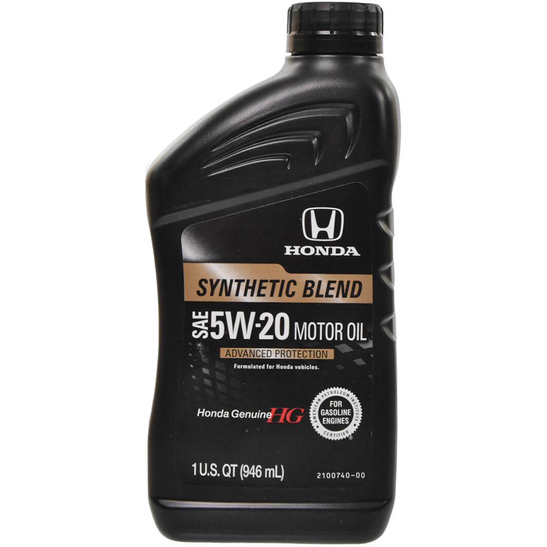 Моторное масло Honda Genuine Synthetic Blend 5W-20 на Toyota IQ