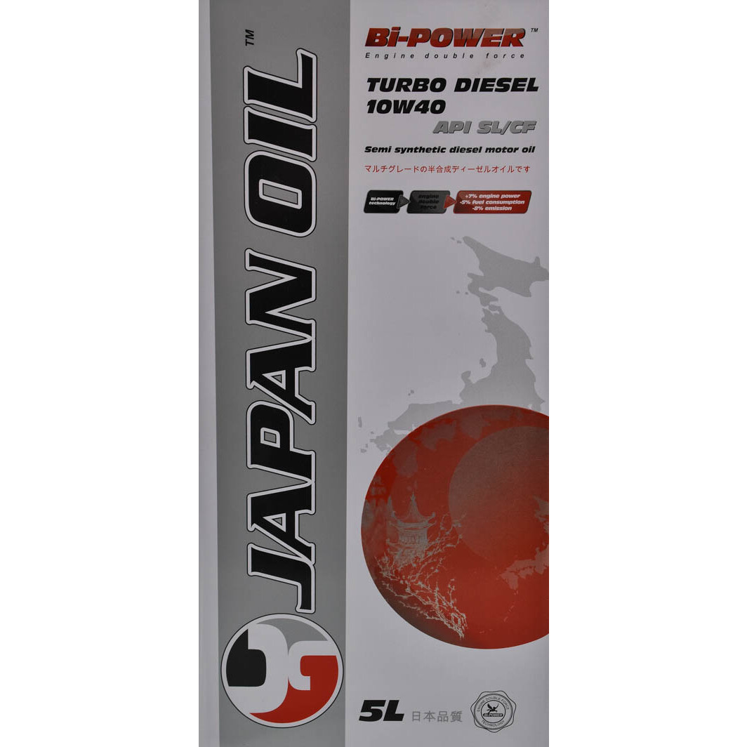 Моторное масло Bi-Power Japan Oil Turbo Diesel 10W-40 5 л на Chevrolet Kalos