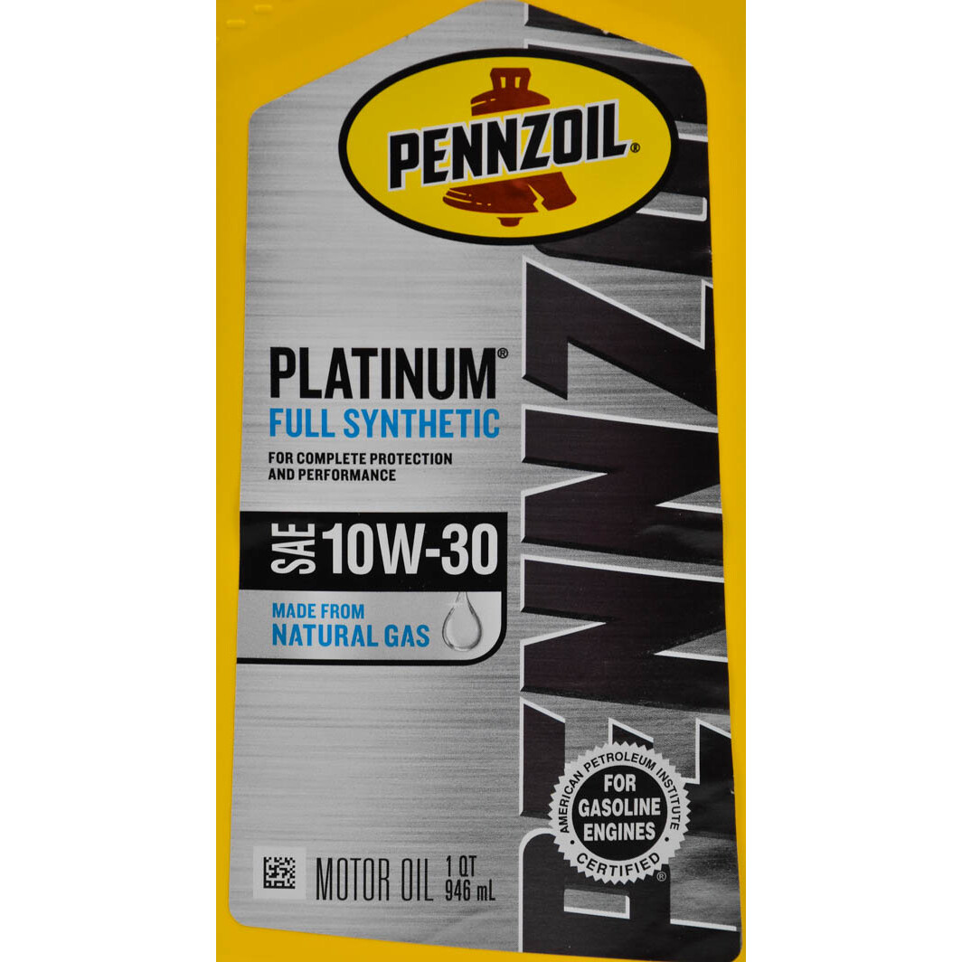 Моторное масло Pennzoil Platinum 10W-30 на Mercedes GLK-Class