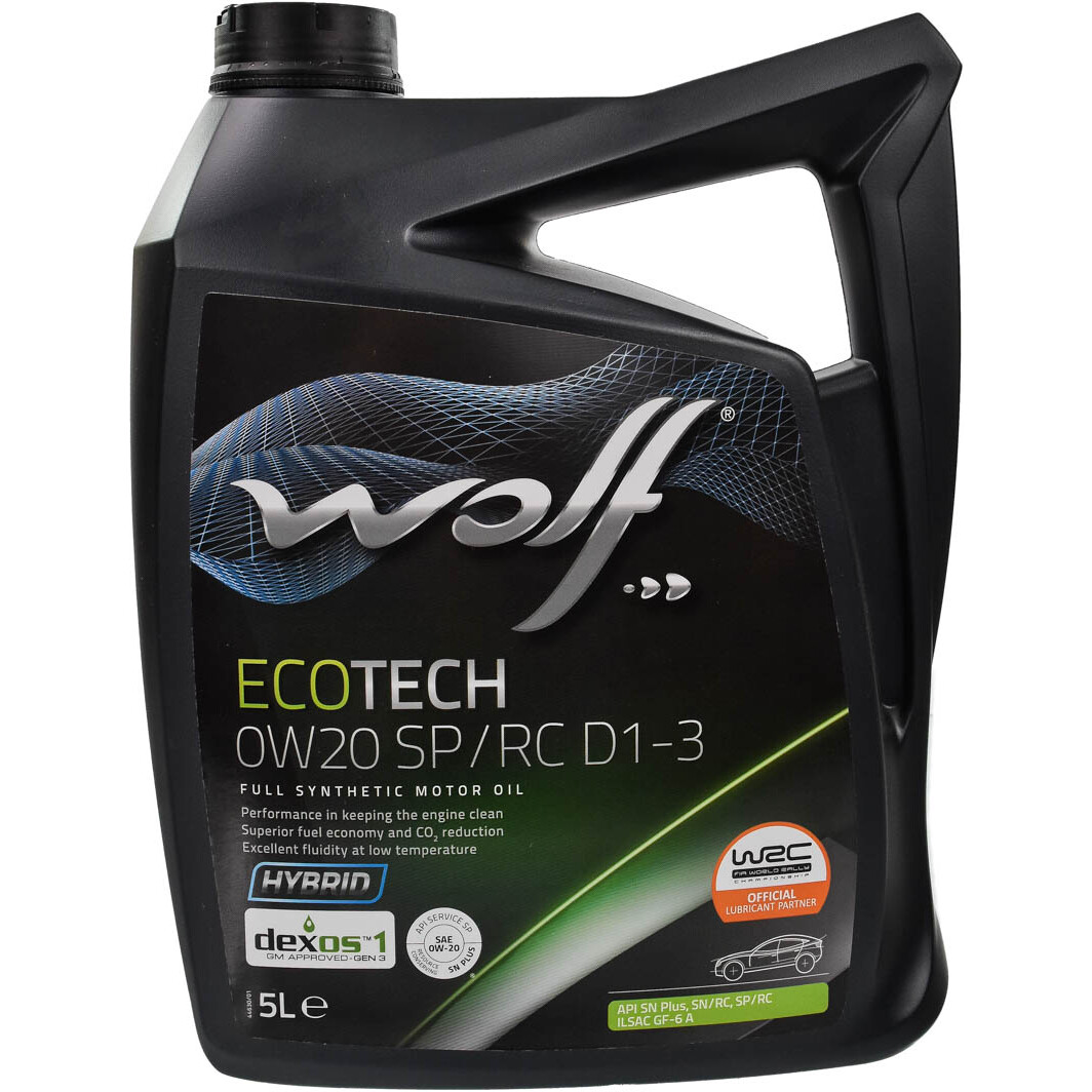 Моторное масло Wolf EcoTech SP/RC D1-3 0W-20 5 л на Suzuki Alto