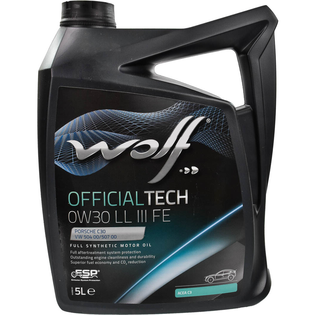 Моторное масло Wolf Officialtech LL III FE 0W-30 5 л на Toyota Auris
