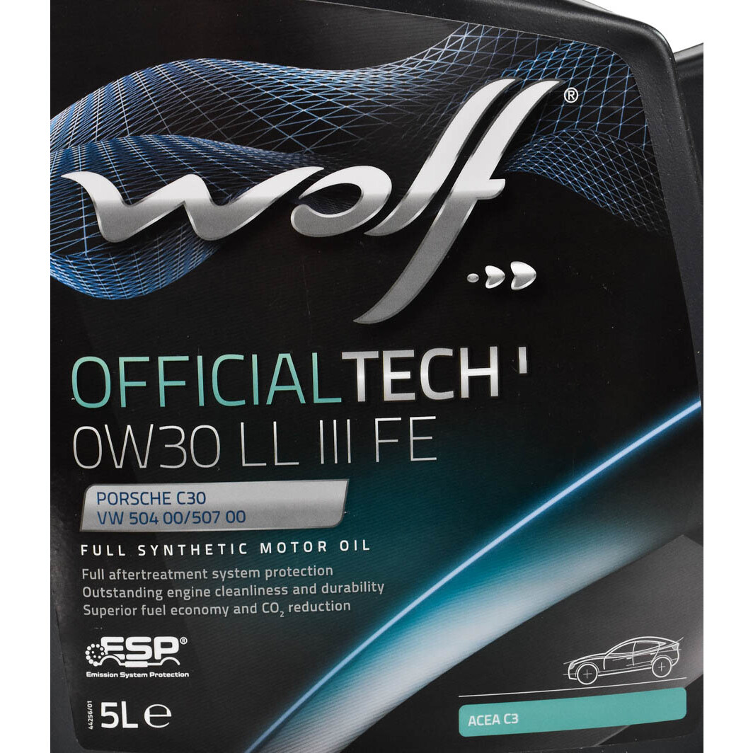 Моторное масло Wolf Officialtech LL III FE 0W-30 5 л на Skoda Citigo