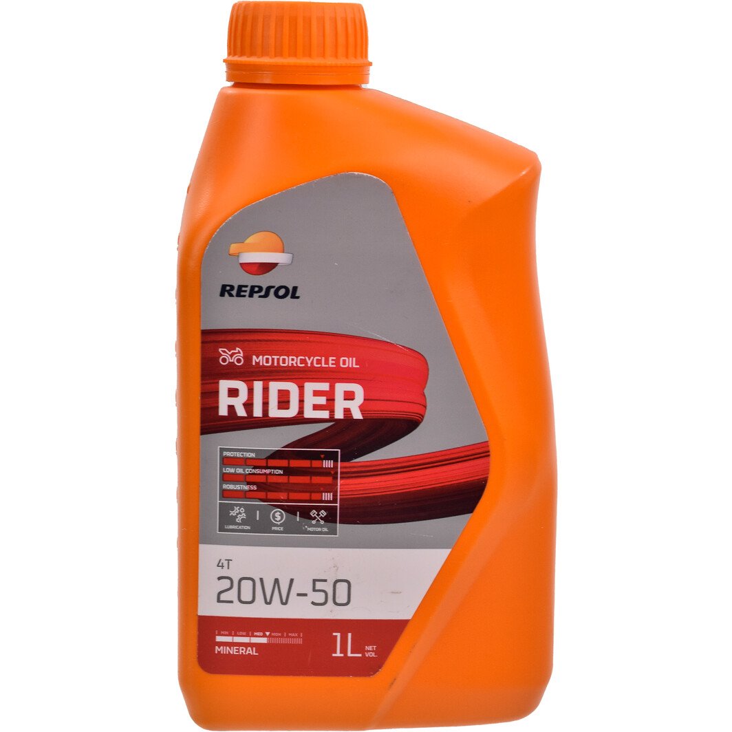 Моторное масло 4T Repsol Rider Town 20W-50 минеральное