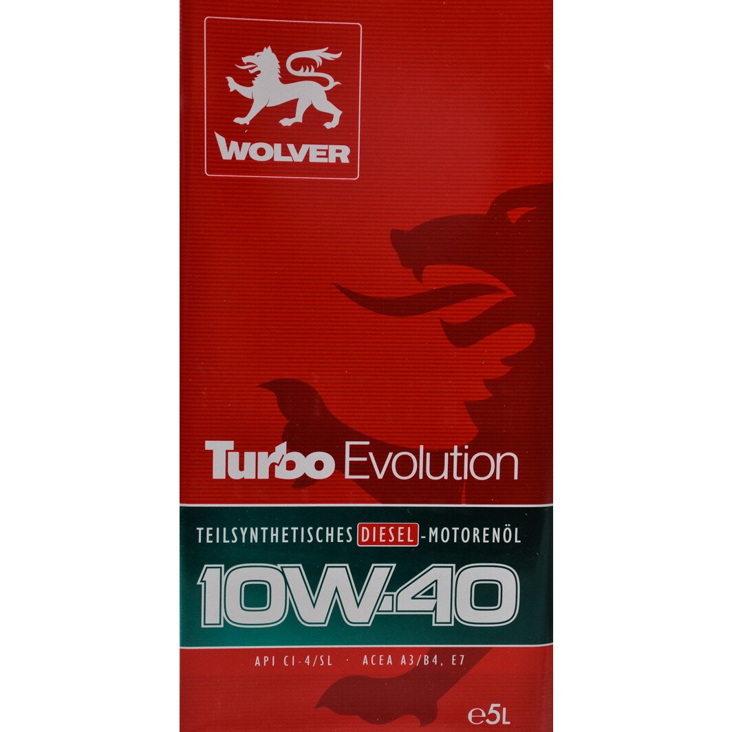 Моторна олива Wolver Turbo Evolution 10W-40 5 л на Subaru Impreza