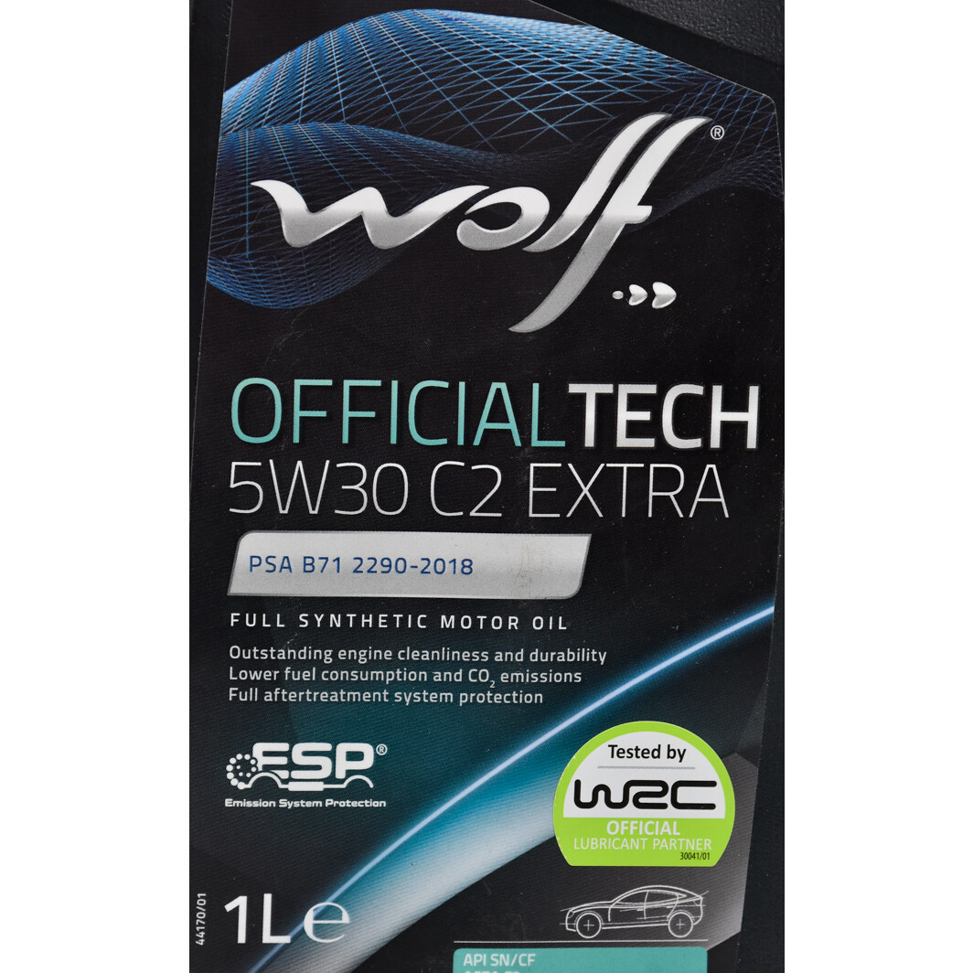 Моторна олива Wolf Officialtech C2 Extra 5W-30 1 л на Hyundai Sonata