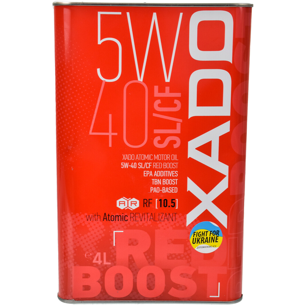 Моторное масло Xado Atomic Oil SL/CF RED BOOST 5W-40 4 л на SsangYong Rodius