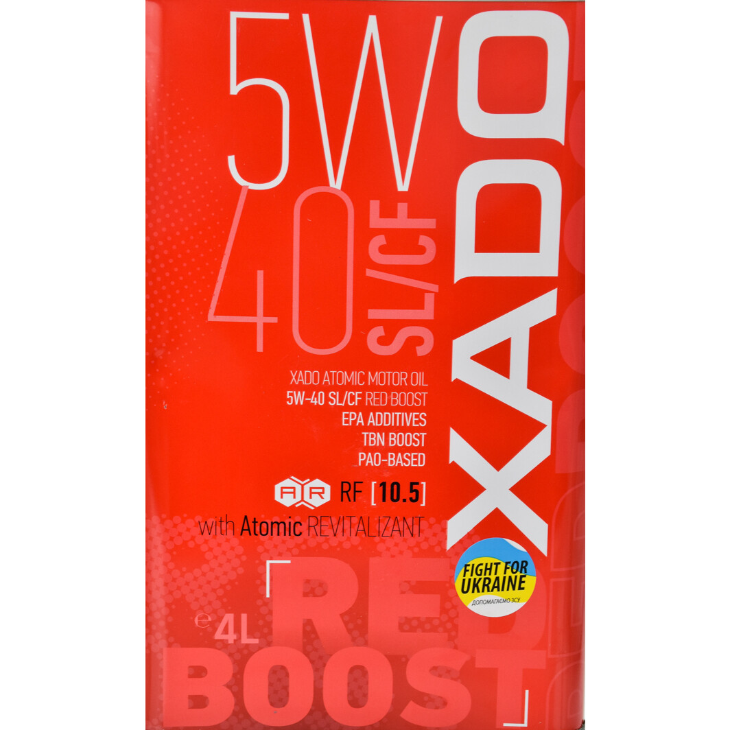 Моторна олива Xado Atomic Oil SL/CF RED BOOST 5W-40 4 л на Toyota Celica