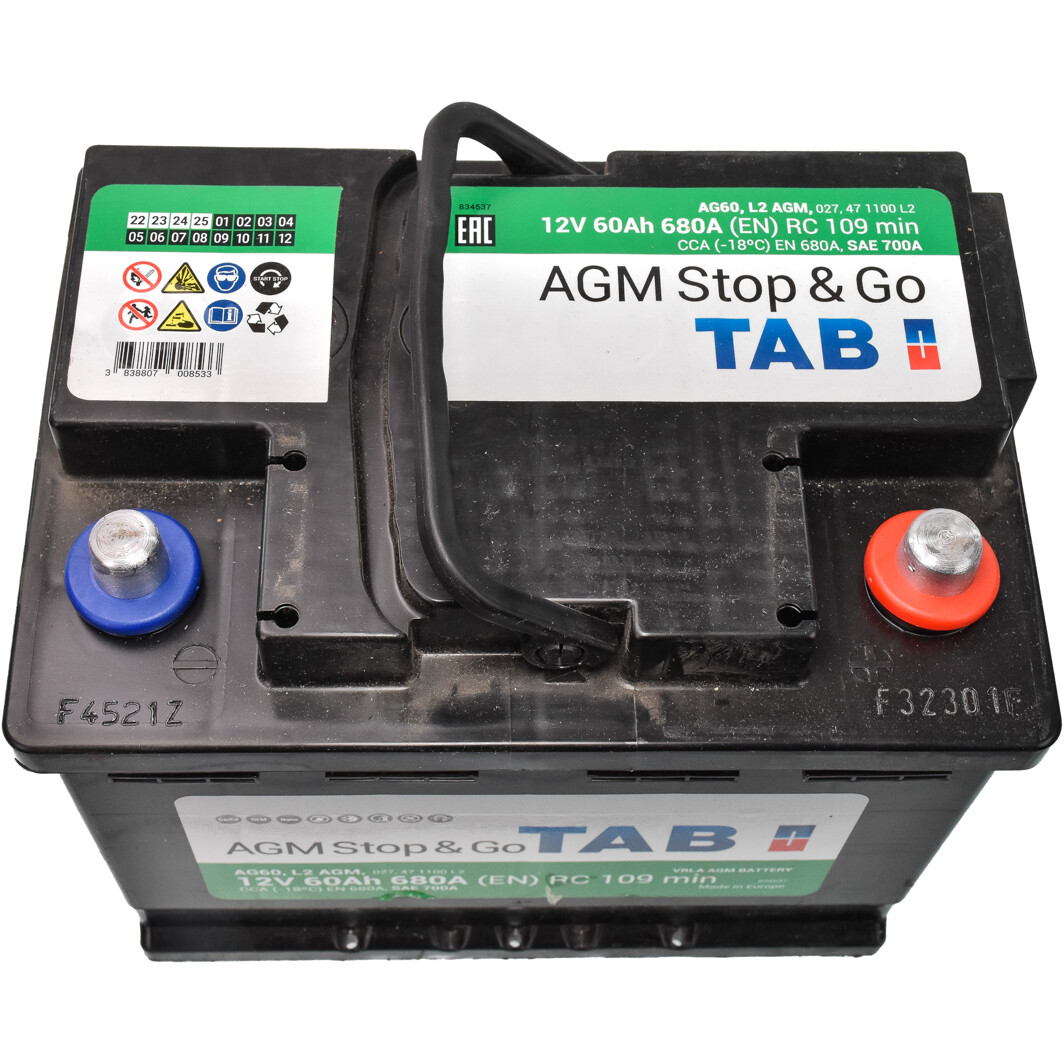 Аккумулятор TAB 6 CT-60-R AGM 213060