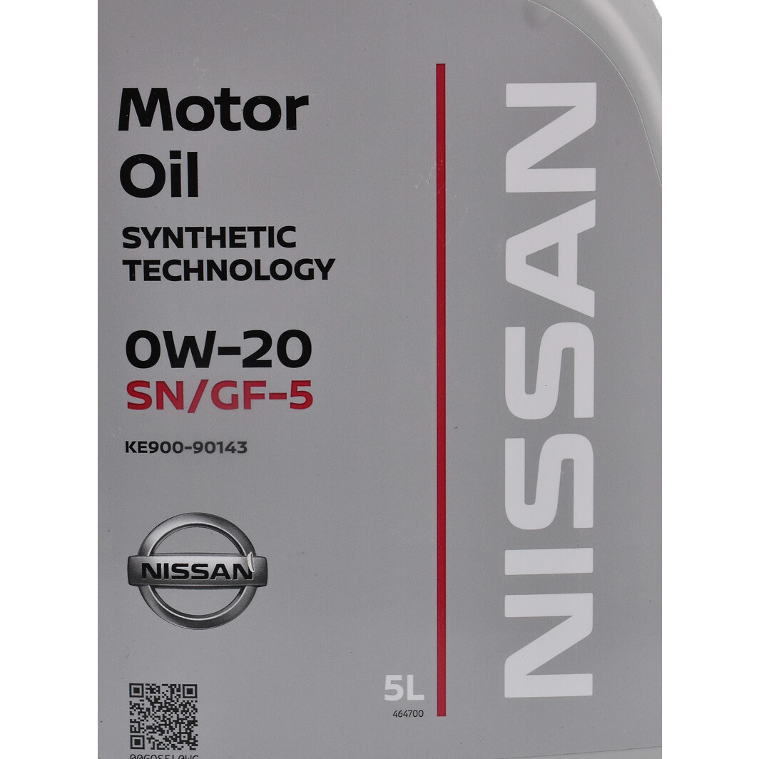 Моторное масло Nissan Motor Oil SN/GF-5 0W-20 5 л на Volkswagen Taro