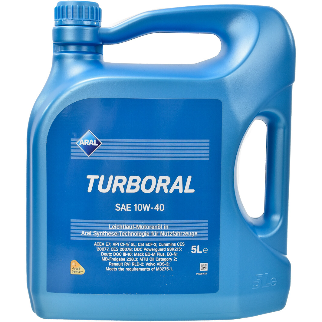 Моторна олива Aral Turboral 10W-40 5 л на Volkswagen CC