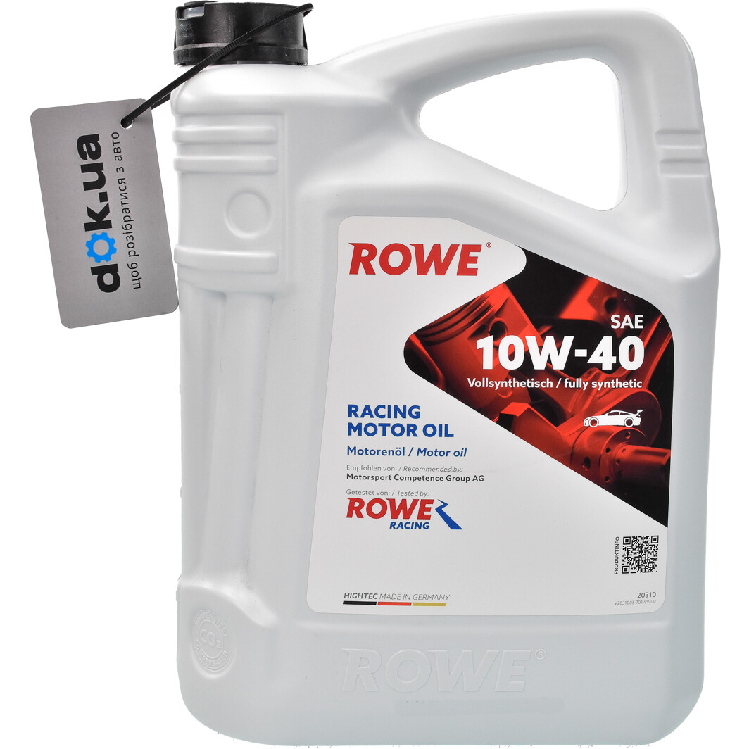 Моторное масло Rowe Racing Motor Oil 10W-40 5 л на Iveco Daily VI