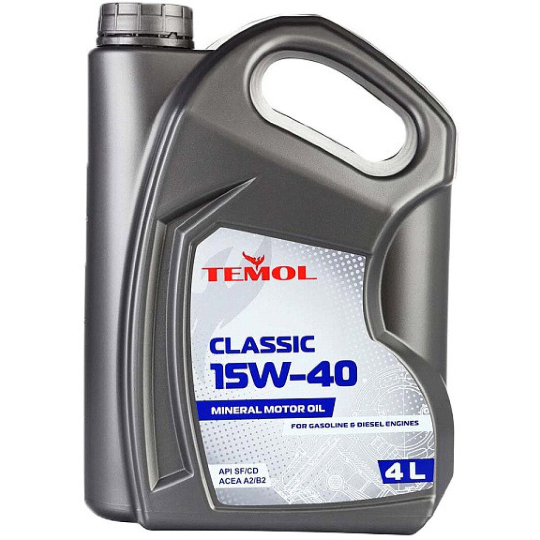 Моторное масло TEMOL Classic 15W-40 4 л на Chevrolet Kalos