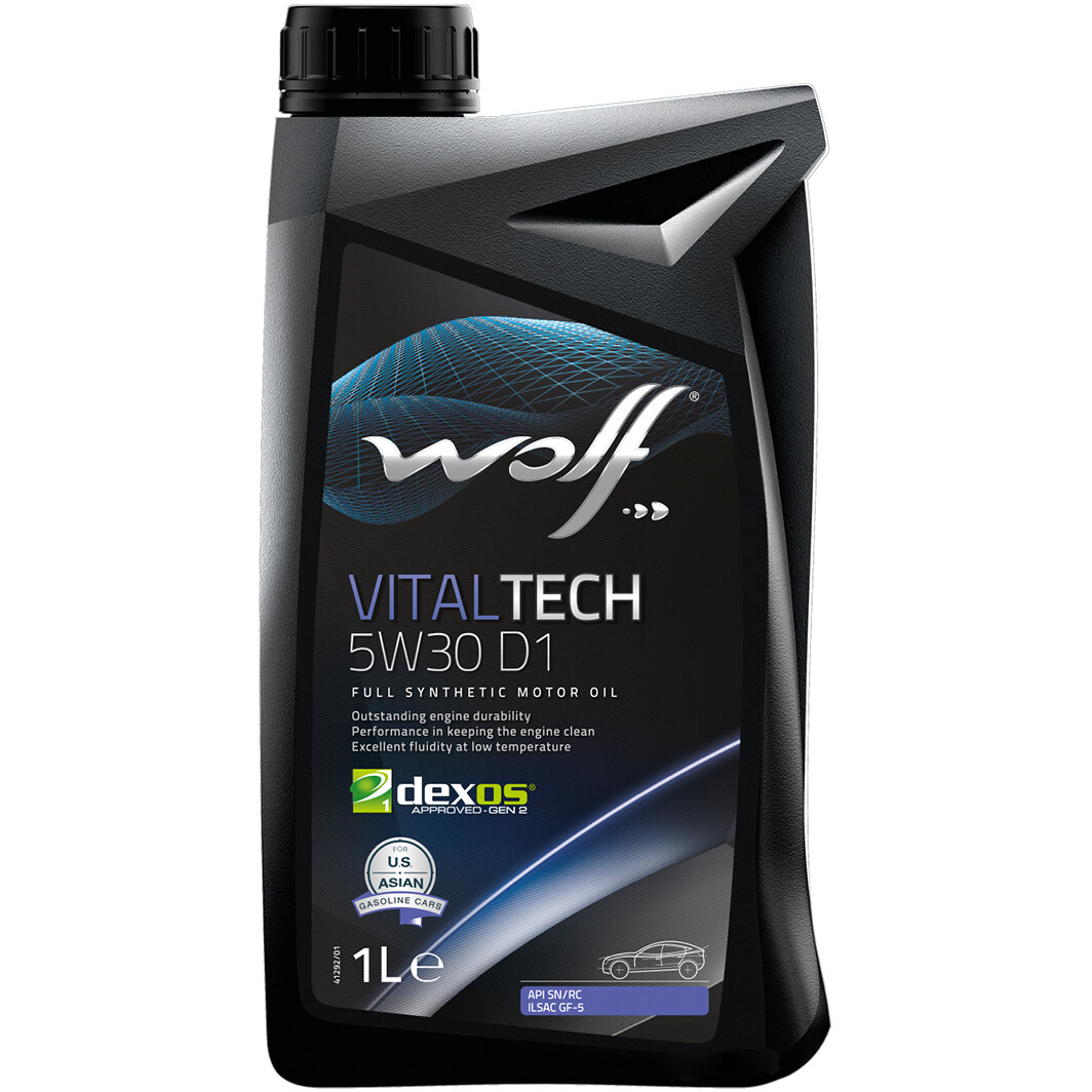 Моторное масло Wolf Vitaltech D1 5W-30 1 л на Audi A3