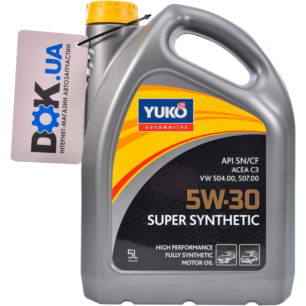Моторна олива Yuko Super Synthetic C3 5W-30 5 л на Mercedes CLS