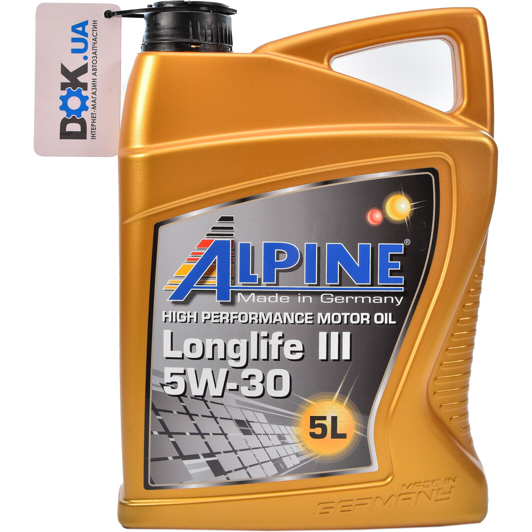 Моторна олива Alpine Longlife III 5W-30 5 л на Lexus RX