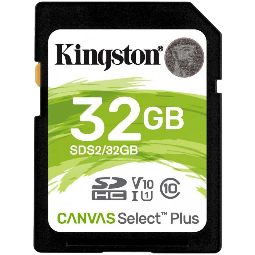 Карта памяти Kingston Canvas Select Plus SDHC 32 ГБ