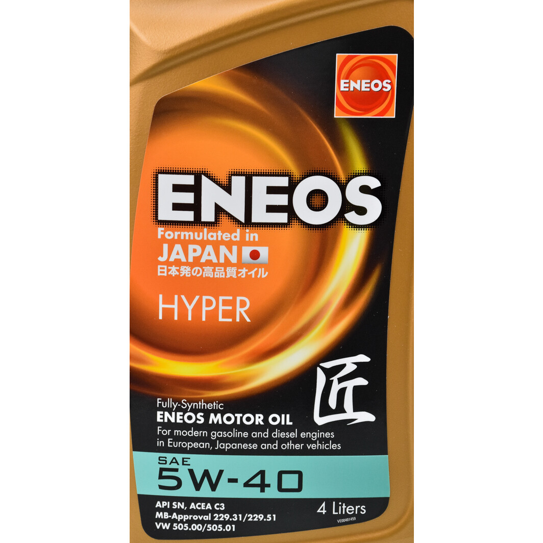 Моторное масло Eneos Hyper 5W-40 4 л на Mitsubishi L300