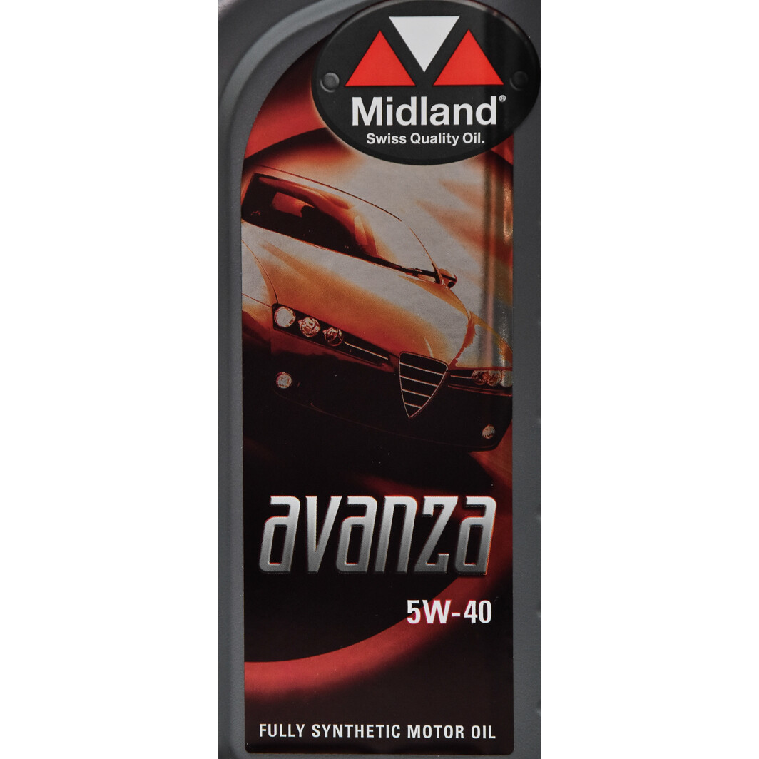 Моторна олива Midland Avanza 5W-40 1 л на Smart Fortwo