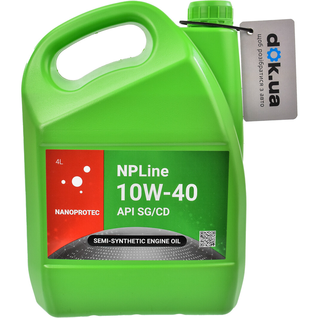 Моторное масло Nanoprotec NPLine SG/CD 10W-40 4 л на Renault Fluence