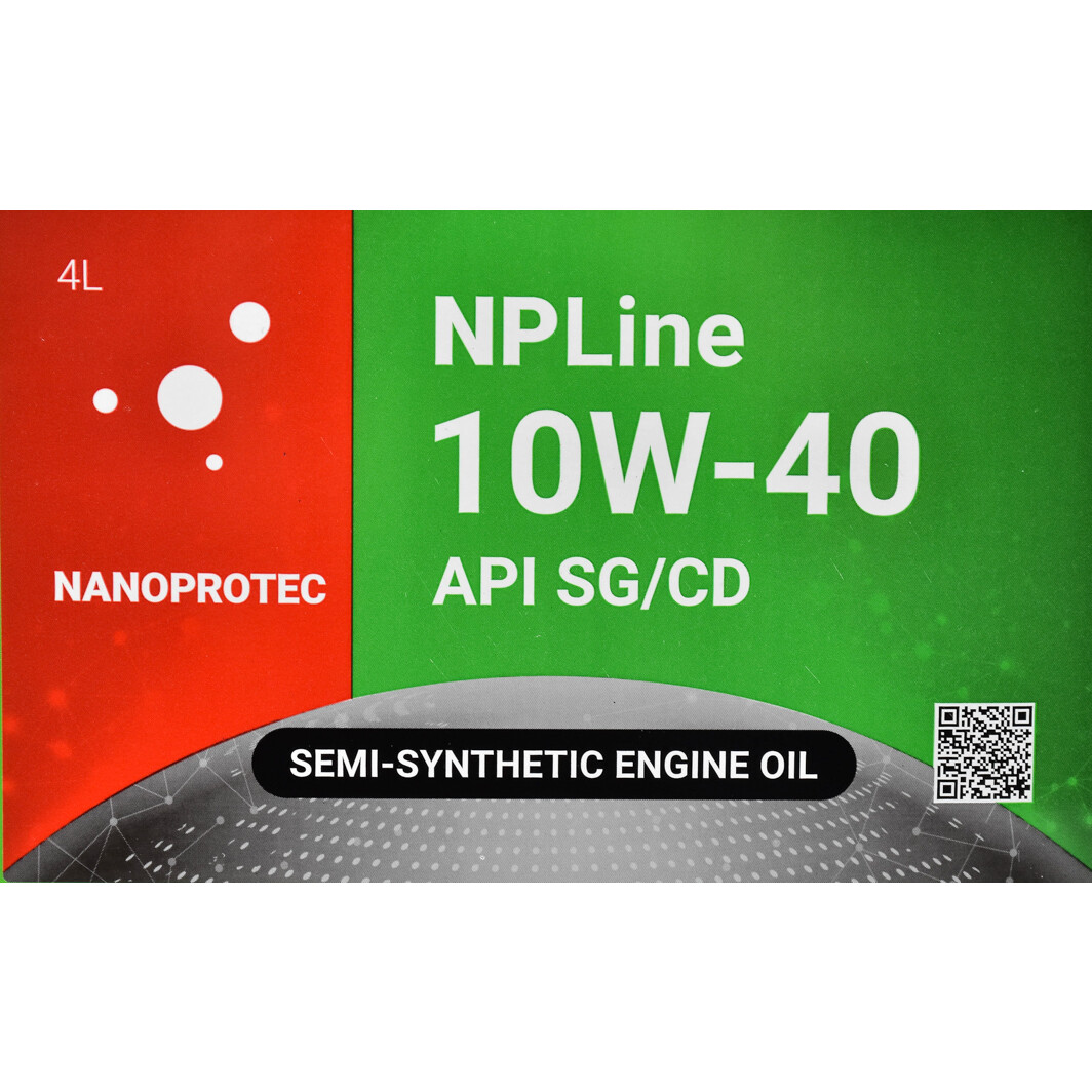 Моторное масло Nanoprotec NPLine SG/CD 10W-40 4 л на Chevrolet Zafira