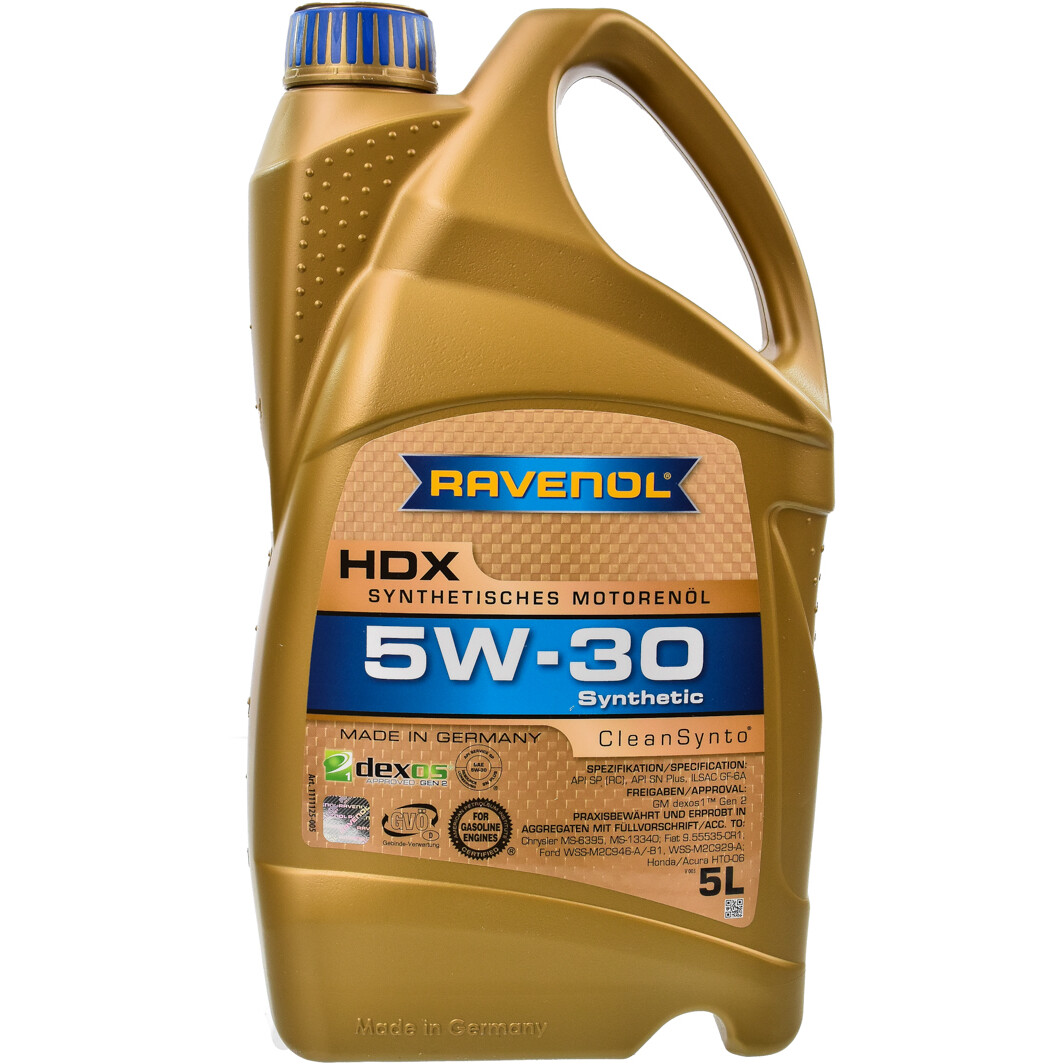 Моторное масло Ravenol HDX 5W-30 5 л на Ford EcoSport