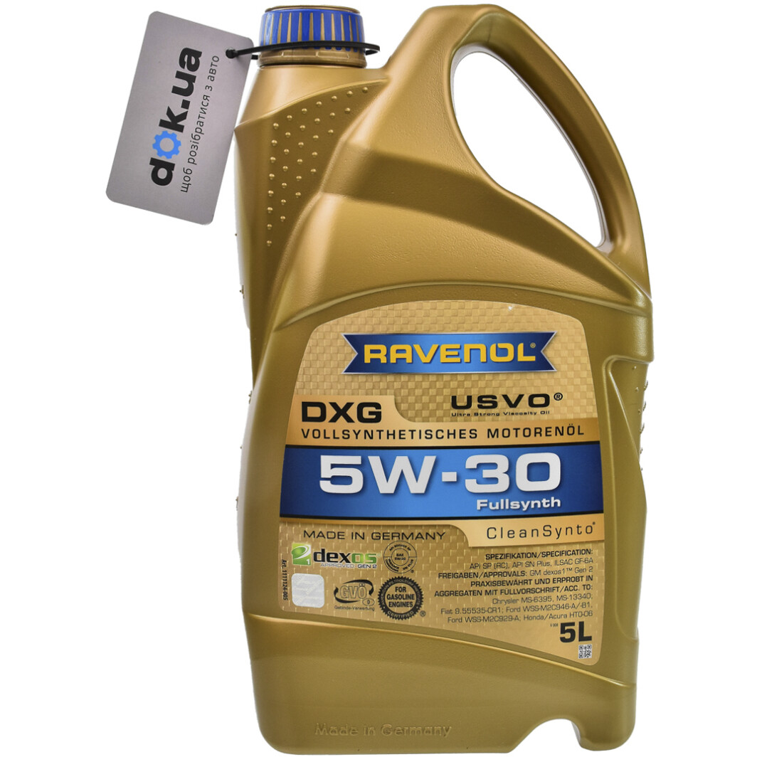 Моторна олива Ravenol DXG 5W-30 5 л на Mitsubishi Mirage