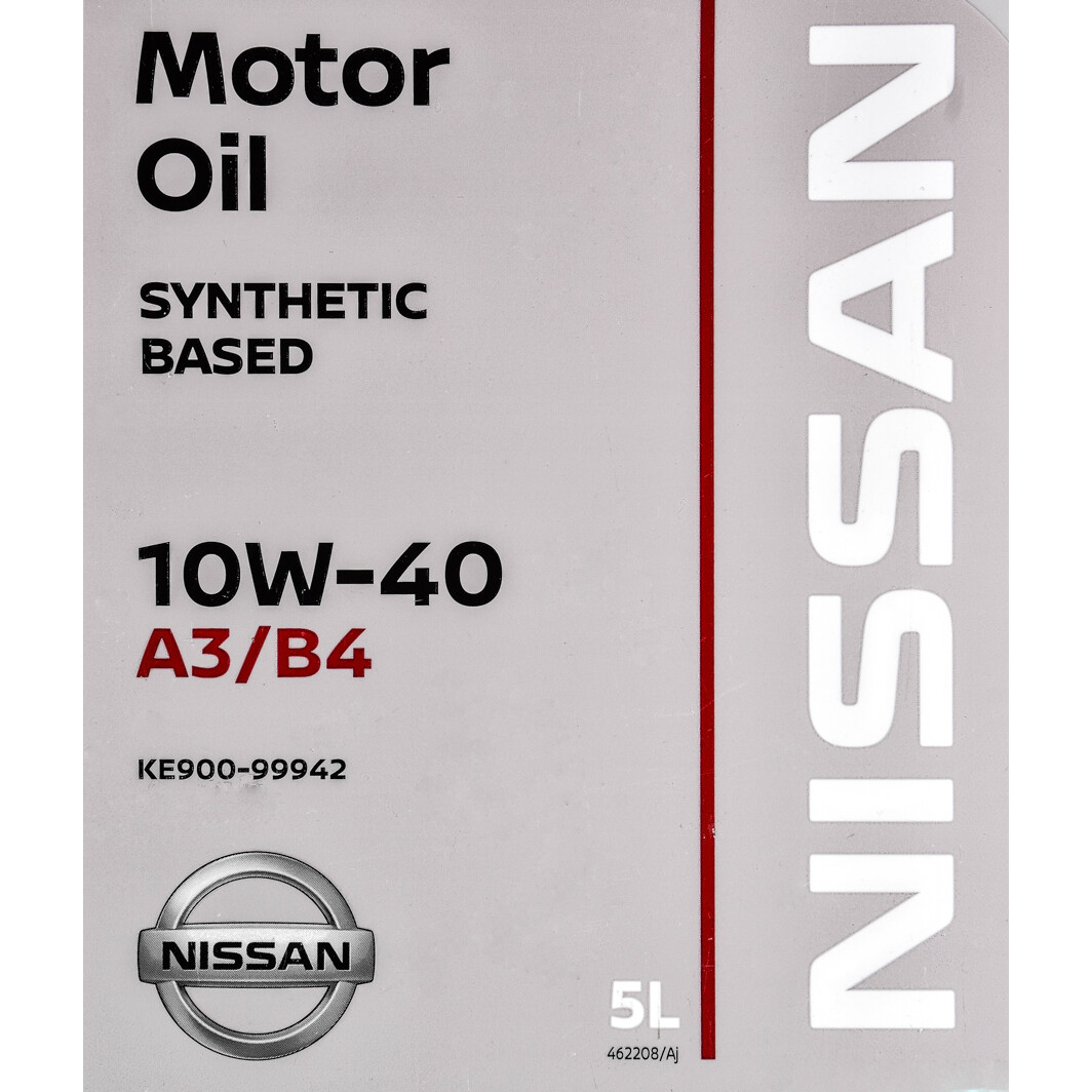Моторна олива Nissan A3/B4 10W-40 5 л на Volkswagen CC