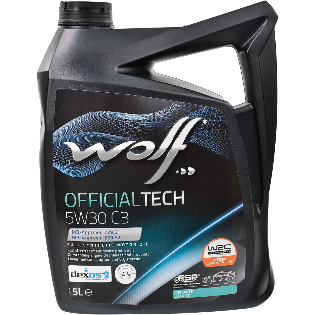 Моторное масло Wolf Officialtech C3 5W-30 для Volkswagen Bora 5 л на Volkswagen Bora