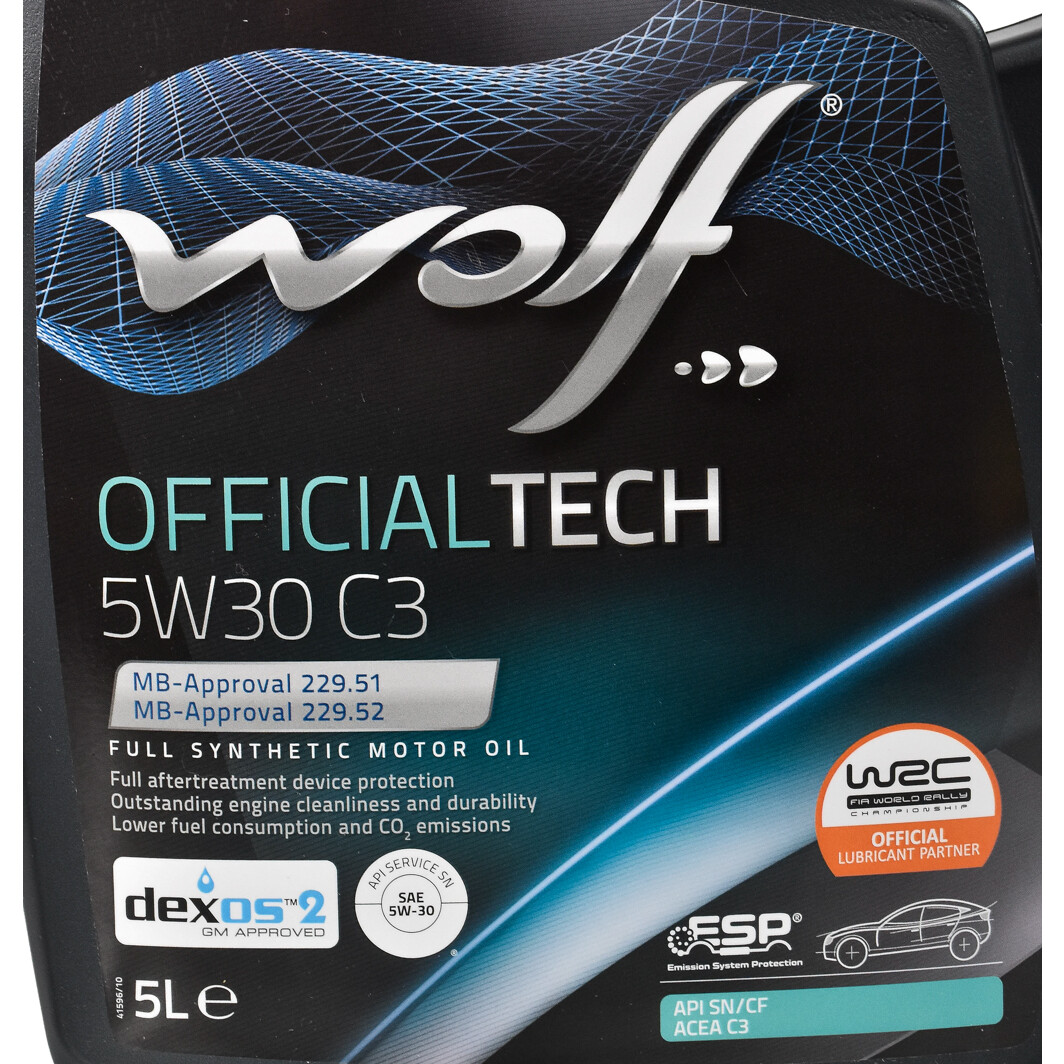 Моторное масло Wolf Officialtech C3 5W-30 для Chevrolet Kalos 5 л на Chevrolet Kalos