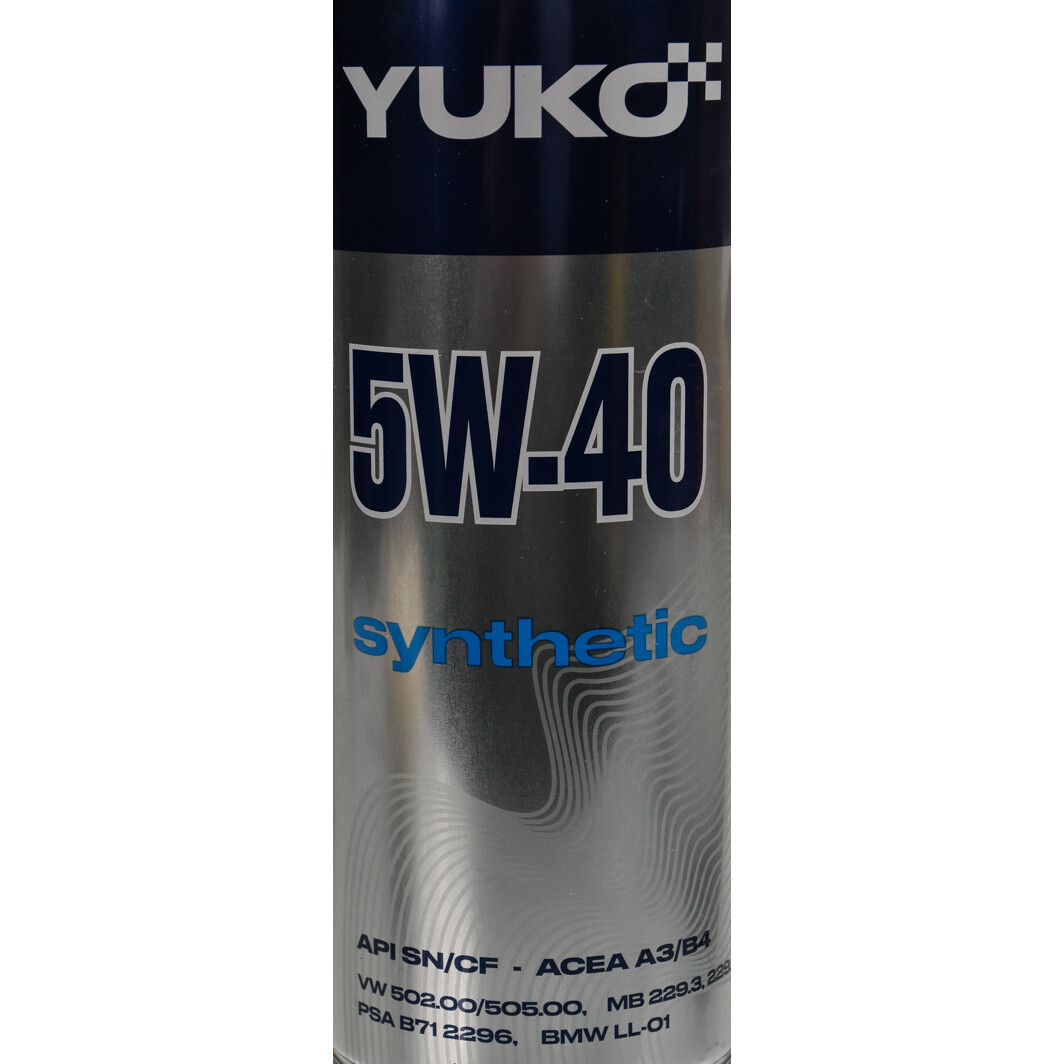 Моторное масло Yuko Synthetic 5W-40 1 л на Peugeot 307