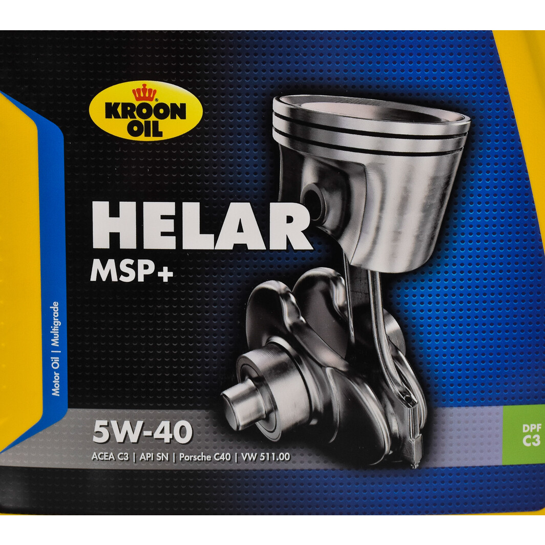 Kroon Oil Helar MSP+ 5W-40 (5 л) моторна олива 5 л