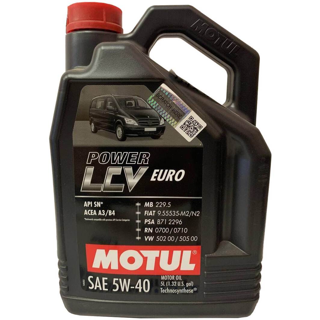 Моторна олива Motul Power LCV Euro 5W-40 5 л на Mazda 5