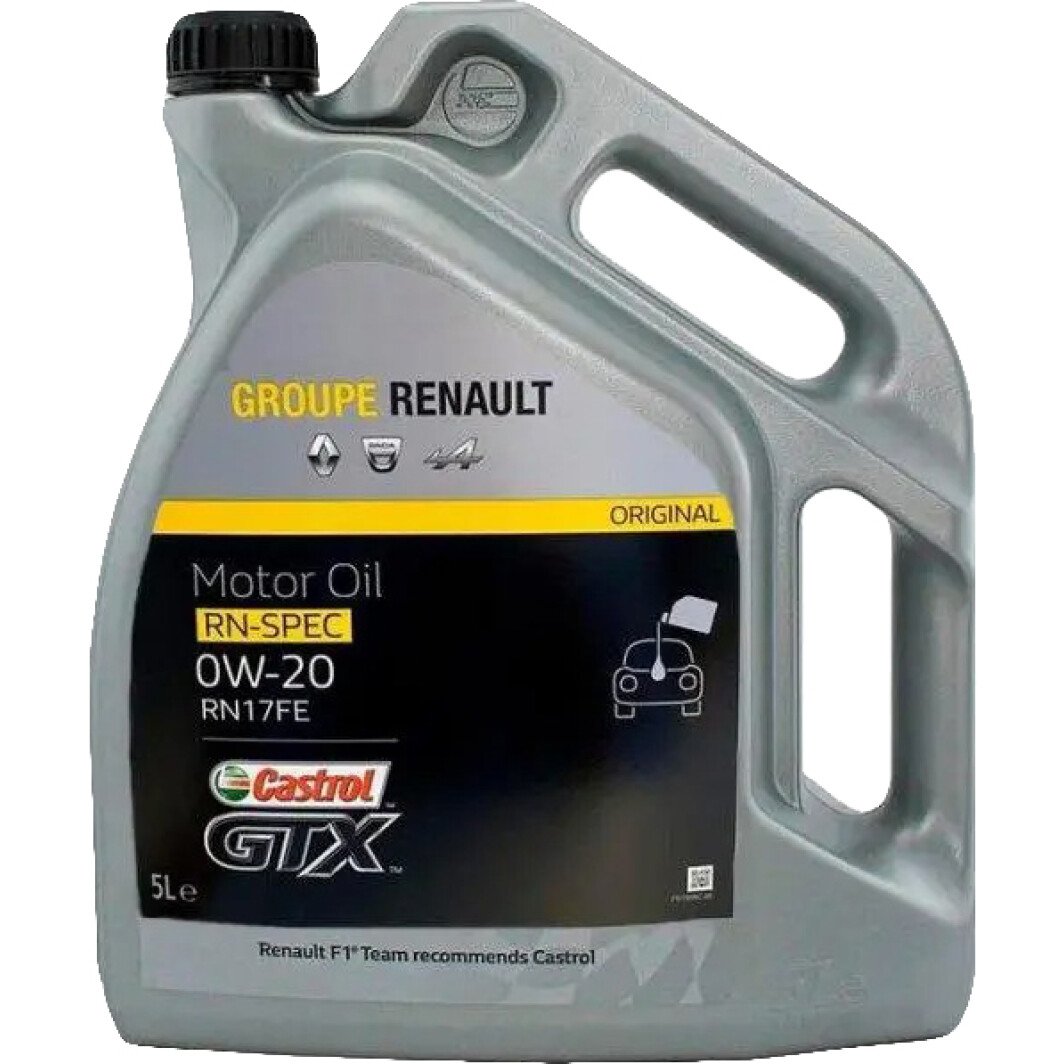 Моторное масло Castrol GTX RN-Spec 0W-20 5 л на Renault Duster