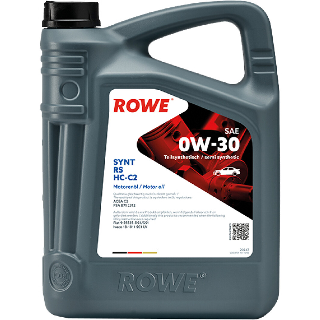 Моторное масло Rowe Synt RS HC-C2 0W-30 4 л на Dodge Viper