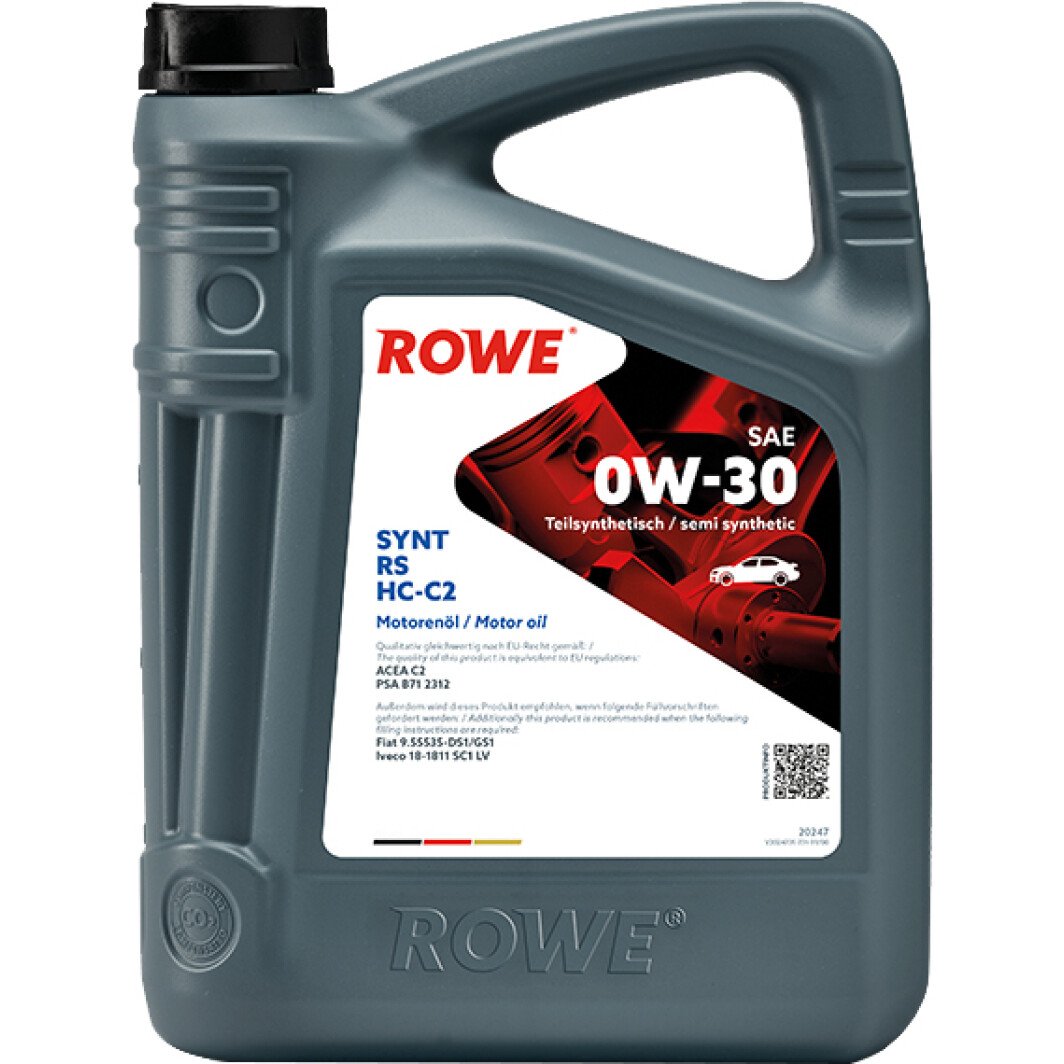 Моторное масло Rowe Synt RS HC-C2 0W-30 5 л на Dodge Viper