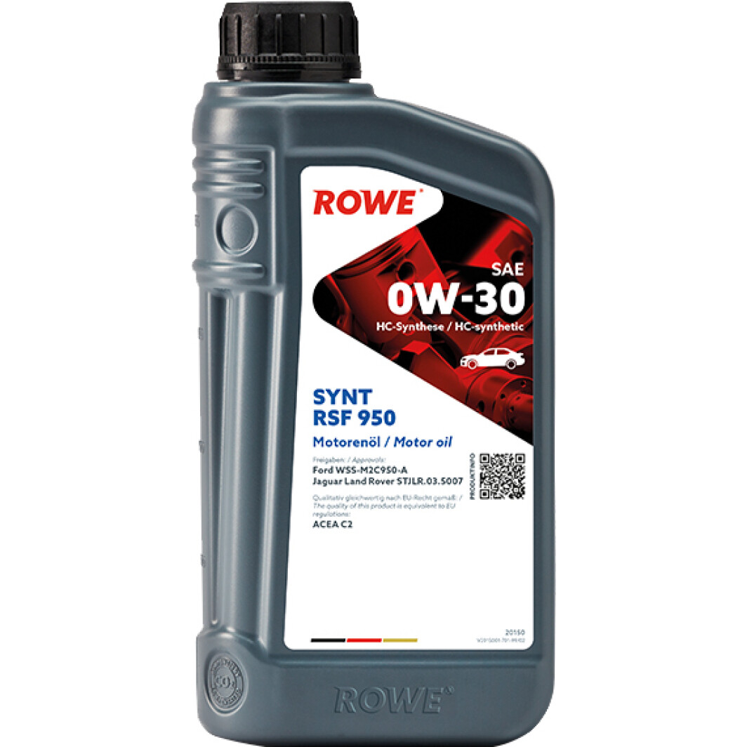 Моторна олива Rowe Synt RSF 950 0W-30 на Honda Stream