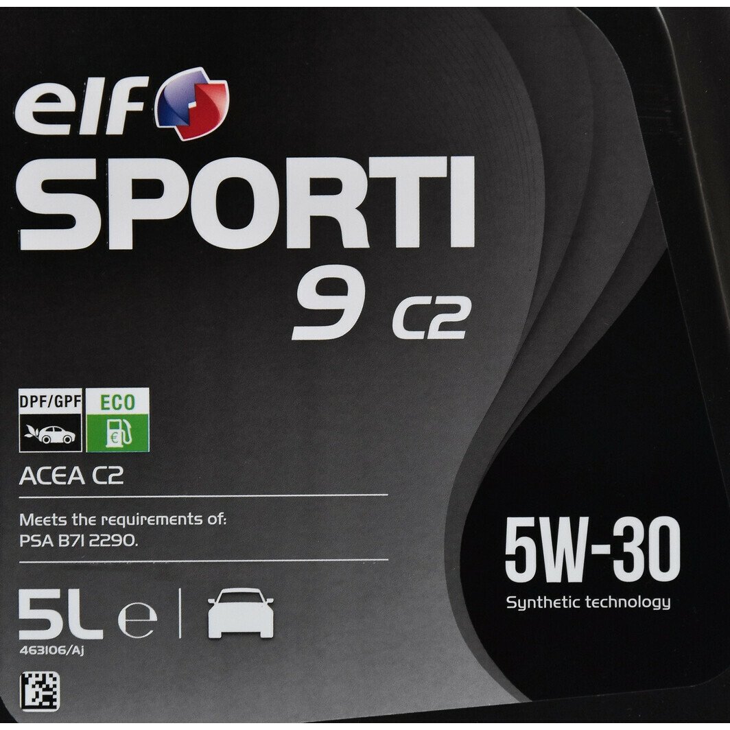 Моторна олива Elf Sporti 9 C2 5W-30 5 л на Opel Tigra