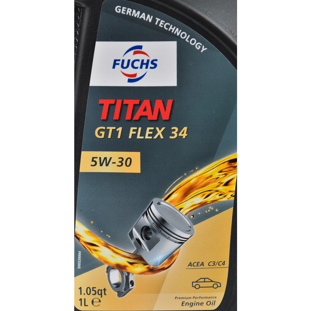 Моторна олива Fuchs Titan GT1 Flex 34 5W-30 1 л на Honda S2000