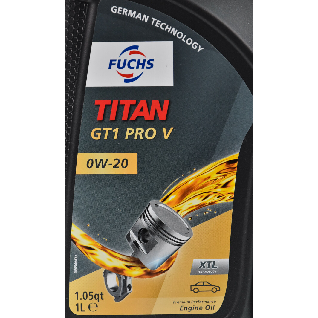 Моторное масло Fuchs Titan Gt1 Pro V 0W-20 1 л на Volvo C30