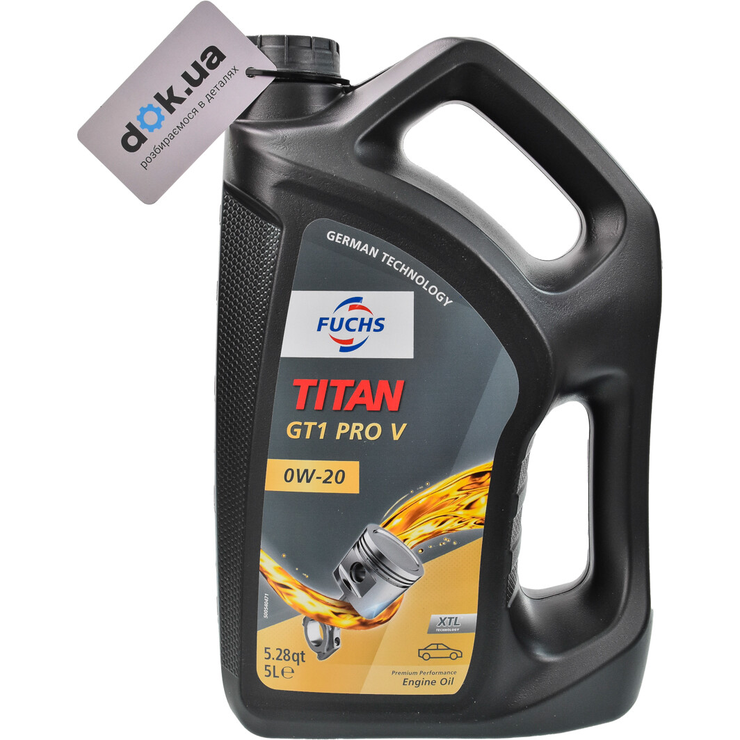 Моторное масло Fuchs Titan Gt1 Pro V 0W-20 5 л на Volvo C30