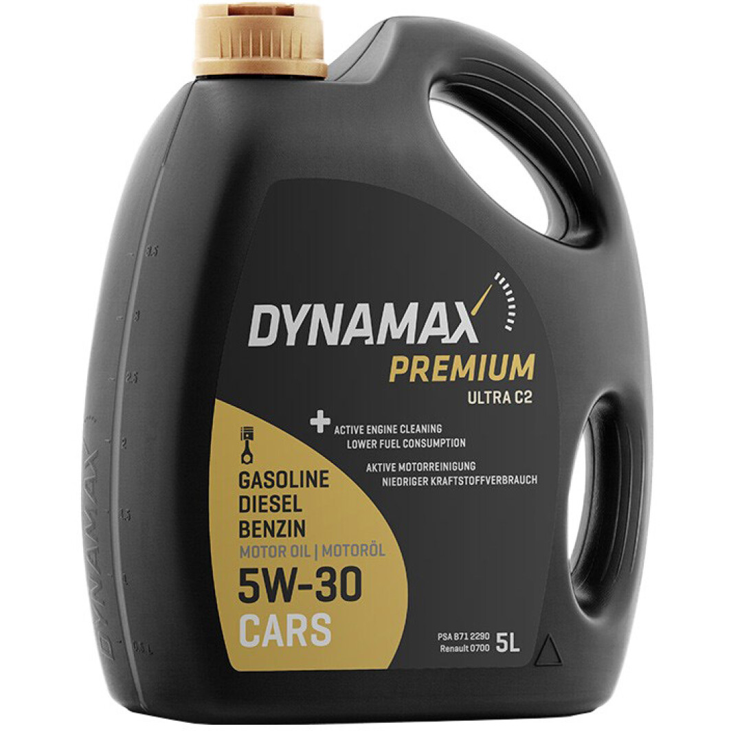 Моторна олива Dynamax Premium Ultra C2 5W-30 5 л на Chrysler Voyager