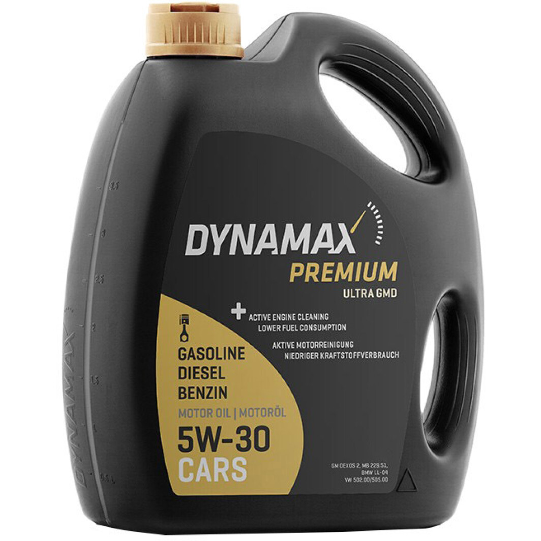 Моторна олива Dynamax Premium Ultra GMD 5W-30 5 л на Chevrolet Astra