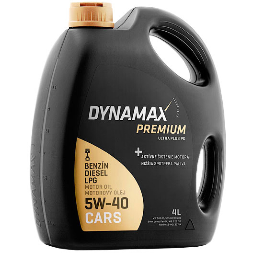 Моторна олива Dynamax Premium Ultra Plus PD 5W-40 4 л на Dodge Dakota